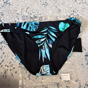 Senita Athletics Leaves Palms Bikini Bottom Large NWT